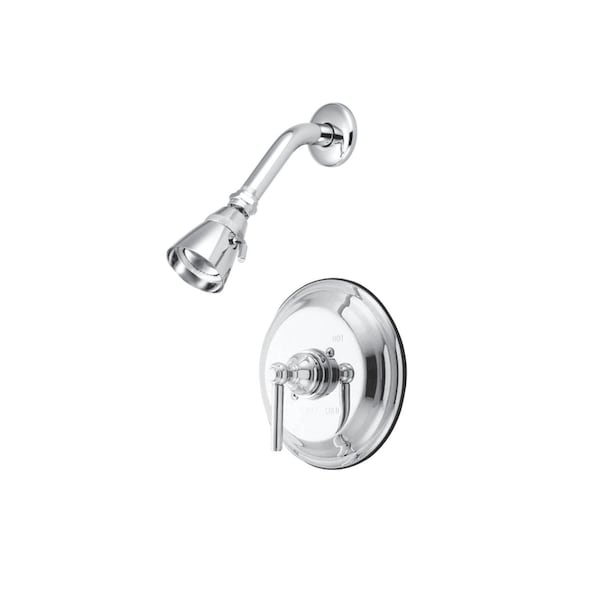 Shower Faucet, 2, Wall Mount, Polished Chrome